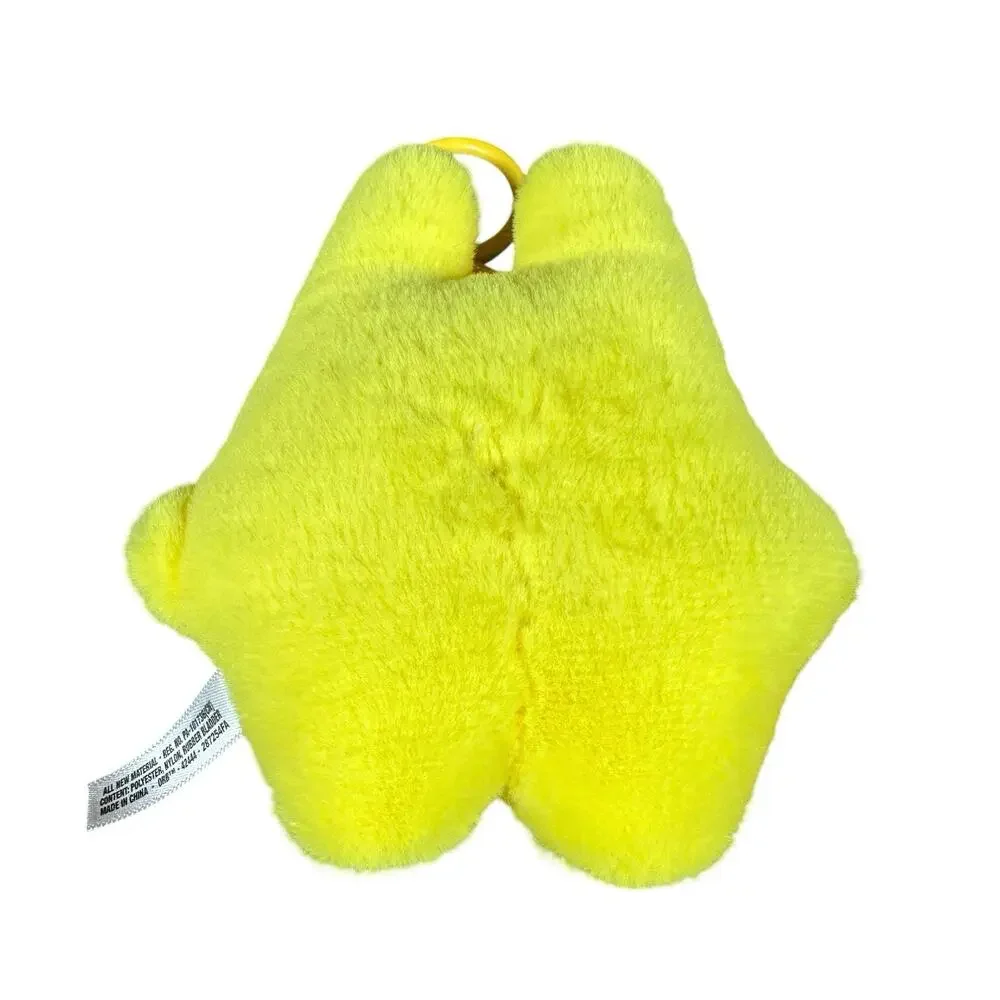 Orb Bubbleez Animals YELLOW Plush Charmlets Bubble Blowing Toys Fidget Keychain